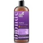 ArtNaturals Purple Conditioner for Blonde Hair – (16 Fl Oz / 473ml) – Protects, Balances and Tones – Bleached, Color Treated and Silver Hair - Sulfate Free.