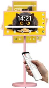 OFD 32" Portable TV on Wheels FHD 1080P Mobile TV Touchscreen,Android 15 OS