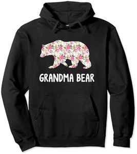 Grandma Bear Floral Grandmother Hoodie