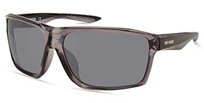 Harley-Davidson Men's Geometric Edge Sunglasses, Gray Frame/Smoke Mirror Lenses, Gray, 65-14-135