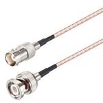 Oiyagai 2pcs BNC Male to BNC Female HD-SDI Cable RG316 RF Coaxial Coax Antenna Pigtail Jumper 50 Ohm BNC Connector Adapter (30cm/11.8")