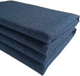 TinaKim Couch Upholstery Fabric Repair, Faux Linen Material, for Sofa Chair Seat (Navy Blue 17, 9 Metres)