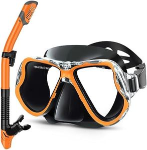 Greatever Dry Snorkel Set,Panoramic Wide View,Anti-Fog Scuba Diving Mask,Professional Snorkeling Gear for Adults