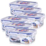 6 x Lock & Lock Rect 180ml Food Container HPL805