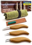 BeaverCraft S15 Whittling Wood Carving Kit - Wood Carving Tools Set - Chip Carving Knife Kit - Whittling Knife Set Whittling Tools Wood Carving Wood for Beginners, Wood Whittling Kit for Beginners