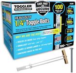 TOGGLER SNAPTOGGLE Drywall Anchor 100-Pack 1/4-in Dia Toggle Bolt Drywall Anchor; Holds 265 pounds Each in 1/2-in Drywall by TOGGLER(2.5 inch Bolts Included)