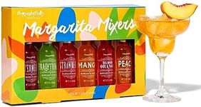 Thoughtfully Cocktails, Margarita Cocktail Mixer Gift Set, Vegan and Vegetarian, Variety of Fruit Flavors, Set of 6 (Contains NO Alcohol)