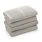 Bloomsbury Mill - 4 Pack - 100% Pure Organic Cotton - Extra Soft Cellular Baby Blankets - Pram/Travel/Moses Basket (Grey)