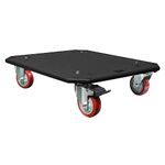 Sound Town Replacement Caster Board for Road/Rack Case, with 4-inch Wheels and Brakes (STRC-CB)