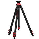 IFOOTAGE TC6S Carbon Camera Tripod, Professional Video Tripod 3 Sections with Centre Pole,360 °Rotate Ball Head，Compatible with DSLR Camcorder