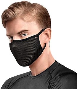 Naroo F.U Plus Copper - Reusable Filtering Breathable Pro Sport Mask for Cycling Running Biking (Large, Black)