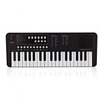 Portable Mini Electric Keyboard Piano with 37 Keys for Beginners (Keyboard only, Black)