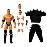 Mattel WWE Ultimate Edition Action Figure The Rock Legends Collectible with Interchangeable Accessories, Extra Heads & Swappable Hands, HLN21