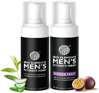 Skin Elements Men's Intimate Wash Combo - Pack of 2 Tea Tree Oil (Classic)+Passion Fruit Prevents Itching, Irritation & Bad Odor (240 ml)