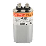 HUAREW 10 uF MFD ±6% 370/440 VAC CBB65 Oval Run Start Capacitor for Fan Start and Cool or Heat Pump Air Conditione or AC Motor Run