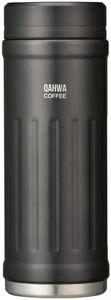 CBJAPAN QAHWA Water Bottle, Direct Drinking, Vacuum Insulated, Double Layer, Teflon Treatment, Gray, 14.1 fl oz (410 ml), Cafua Coffee Bottle
