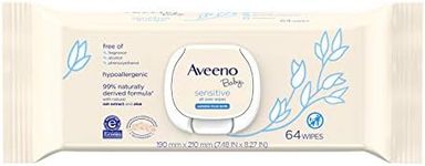 Aveeno Baby Wipes 64 Count Sensitive