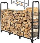 CONNOO 4ft Firewood Rack Stand Heav