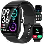 IFMDA Smart Watches for Men Women with Bluetooth Call - 1.8" Touchscreen Smartwatches with Pedometer,Heart Rate,Blood Oxygen Monitor,111+ Sport Mode,IP68 Waterproof Mens Watches for IOS Android