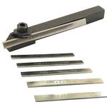 Mini Parting Tool Cut off Holder with 6Pcs HSS Blades for Mini Lathes 8mm Shank