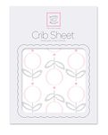 SwaddleDesigns Cotton Flannel Fitted Crib Sheet, Pink Lolli Fleur