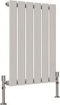 Radbliss Horizontal Flat Panel Radiator 600x408mm White Single Design Small RAD Central Heating