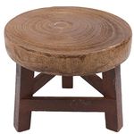 Cabilock Stand Plant Wooden Plant Stool Planter Stump for Flower Pot Heavy Duty Potted Holder Small Round Side End Table Displaying Modern Home Decor Modern Plant Modern Plant Wooden Plant Stand