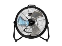 20” High Velocity Dual Function Industrial Floor & Wall Mount Drum Fan, 4800 CFM, All Metal Heavy Duty Construction, 360 ° adjustable tilt head, Easy Assembly, 6 ft power cord.