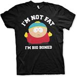 South Park Officially Licensed I'm Not Fat I'm Big Boned Mens T-Shirt (Black), M