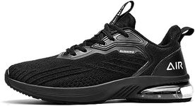 IIV Mens Air Running Shoes Casual Tennis Walking Athletic Gym Lightweight Fashion Sneakers AllBlack 7