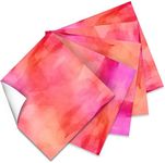 Craftopia Craft Vinyl Squares - 12 x 12-Inch Watercolor Patterned Sheets for Design Transfers DIY Crafts, Scrapbooking - Decorative Supplies for Decals & Signs (Pink)