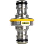 HOZELOCK - Double Male Hose Connector Pro : Ideal for Extending the Length of your Hose, Robust, Universal Coupling (All Diameters) [2044P0000]