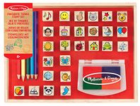 Melissa & Doug 19362 Favourite Things Stamp Set | Arts & Crafts | Stamp Set | 4+ | Gift for Boy or Girl, Multicolor, 26.5 cm H x 20.9 cm W x 4 cm