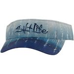 Salt Life Mens Marlin Fade Visor Hat, Blue, One Size US