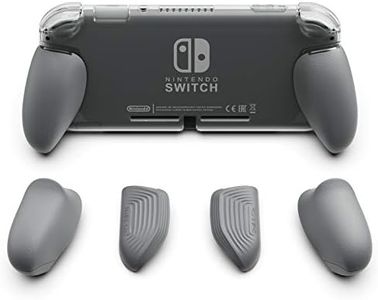Skull & Co. GripCase Lite : Un Étui de Protection Confortable avec des Poignées Interchangeables [pour s'adapter à Toutes Les Tailles de Mains] pour la Nintendo Switch Lite - Gris