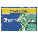 Crest Complete Whitening Toothpaste Plus Scope Minty Fresh, 360 mL (Pack Of 3)