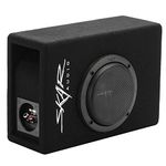 Skar Audio EVL-1X65D4-V-LP 6.5" 400 Watt Low Profile Slot Port Loaded Car Subwoofer Enclosure