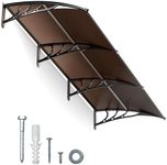 IDZO 40''x120'' Awnings for Doors, SPF 50+ UV-Protective Window Awning Exterior with Aluminum Alloy Connector, Use for Front Doors/Windows Overhang Awning for Sun Shutter, UV, Rain, Snow Protection