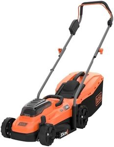 Black+Decker 2x18V Cordless Compact Lawn Mower, 33 cm Cutting Width