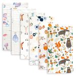 Maliton Muslin Cloths for Baby,6pk 50x25CM Burp Cloths for Baby Girls,100% Cotton Absorbent& Soft& Breathable 6 Layers Baby Muslins Pack,Muslin Squares Baby Essentials for Newborn(Fairy Tale, 6 Pack)