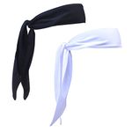 COSMOS Head Tie Sports Headband Sweat Absorption & Moisture Wicking Sweatband for Running, Tennis, Hiking and Outdoor Sports, Pack of 2