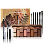 Professional Makeup Set,MKNZOME Make Up Set With Make-up Bag Portable Travel Makeup Kit Birthday Xmas Makeup Gift Set Eyeshadow Palette Foudation Concealer for Women Girls