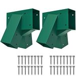 BeneLabel 2 Pack Swing Mounting Brackets, Heavy Duty Steel Triangle Hardware Set DIY Kit for Hanging Swing Beam & Leg