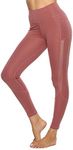 Bondi Spirit - Women Active Wear - Yoga Pants - High Waist with mesh Design (AU, Alpha, Small, Regular, Regular, Pink)