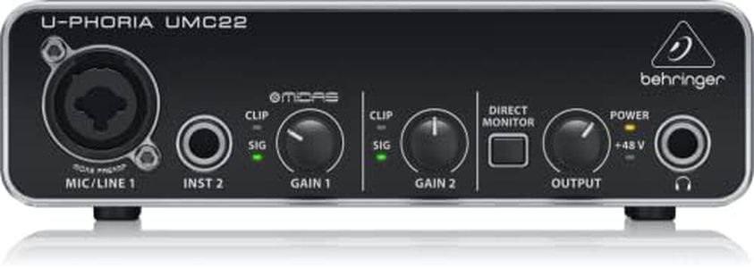 Behringer UMC22 UMC22 Behringer U-Phoria UMC22 MIDI Interface, Original Version