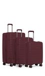 ANTLER Luggage Set of Red Hard shell Suitcases with 4 double Spinner Wheels & Expander Zip - Cabin, Medium & Large - Lightweight Suitcases for Travel - TSA Approved Locks - Stamford 2.0 Suitcase