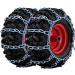 Winter Adventures for All-Terrain Vehicles with Set of 2 Premium V-Bar ATV/UTV/Go Kart/Buggy Light Truck Tire Snow Chains – Superior Ice Traction for Your Winter Adventures Ladder Pattern (145/70-6)