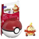 MEGA Pok émon Fuecoco Collectible Pokeball Building Toy for Kids Ages 6 and Up