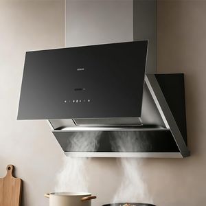 ROBAM 30 Inch Range Hood, 1200 CFM Vent Exhaust Fan, Quiet Brushless Motor, Gesture & Touch Control, Wash-Free Filter, LED Lights, Ducted Wall Mount/Under Cabinet, Easy-Clean Kitchen Vent Hood 53H1S