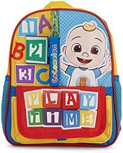 AI ACCESSORY INNOVATIONS Boys & Girls 12” Mini Backpack, School Bag for Pre-School & Kindergarten, Features Front Pocket, Cocomelon, Medium, 12 Inch Backpack